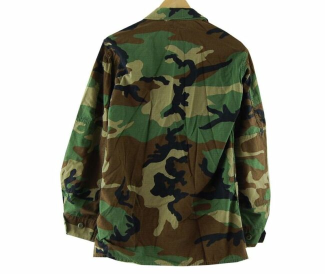 Back Woodland Mens Military Camouflage Jacket