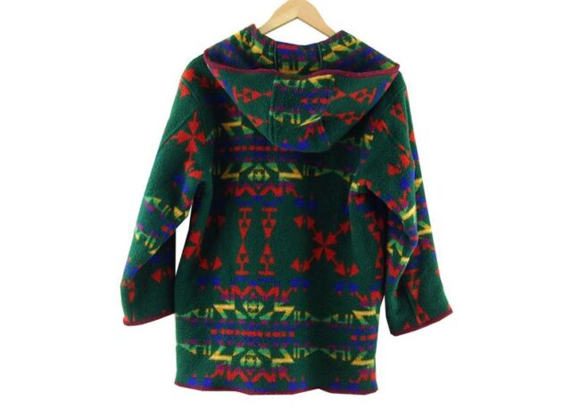 Back Virgin Wool Aztec Print Jacket Womens