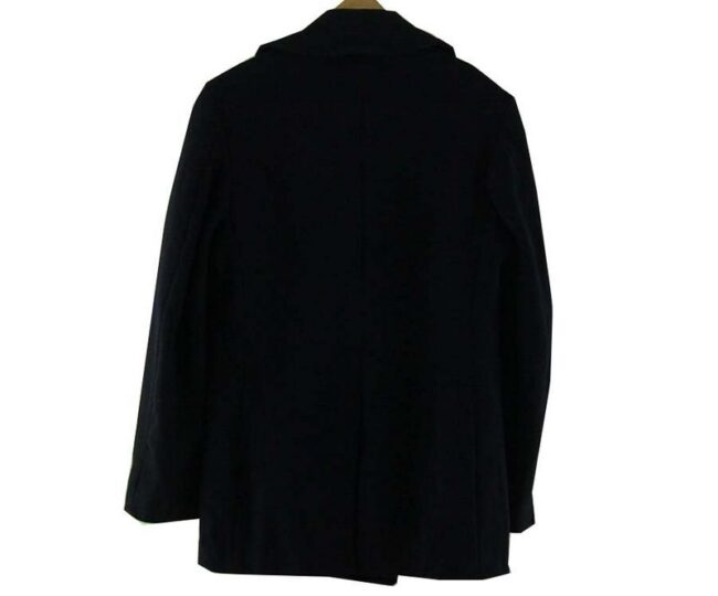 Back 1960s Melton Wool Pea Coat