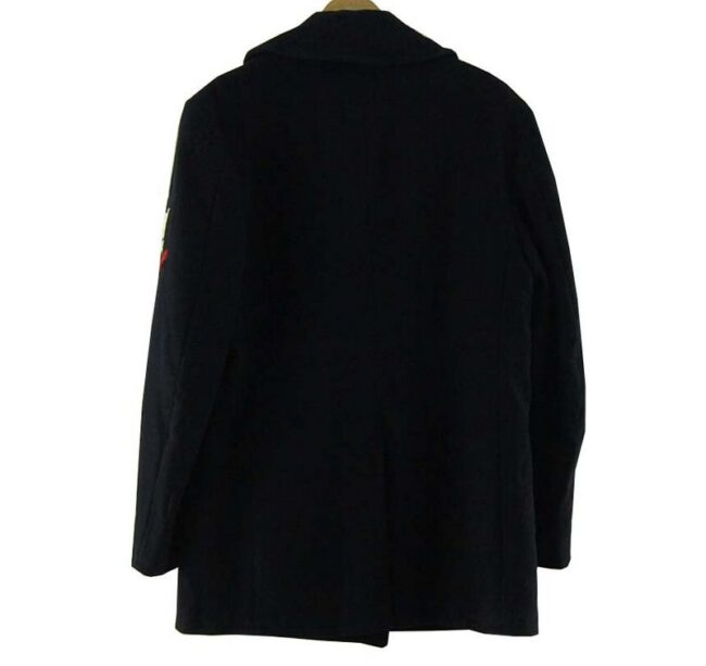 Back 1965 US Navy Melton Wool Pea Coat