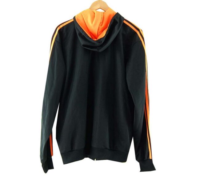 Back Black and Orange Adidas Tracksuit