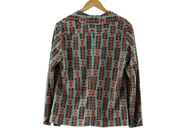 Back 70s Shapes Design Pattern Blouse