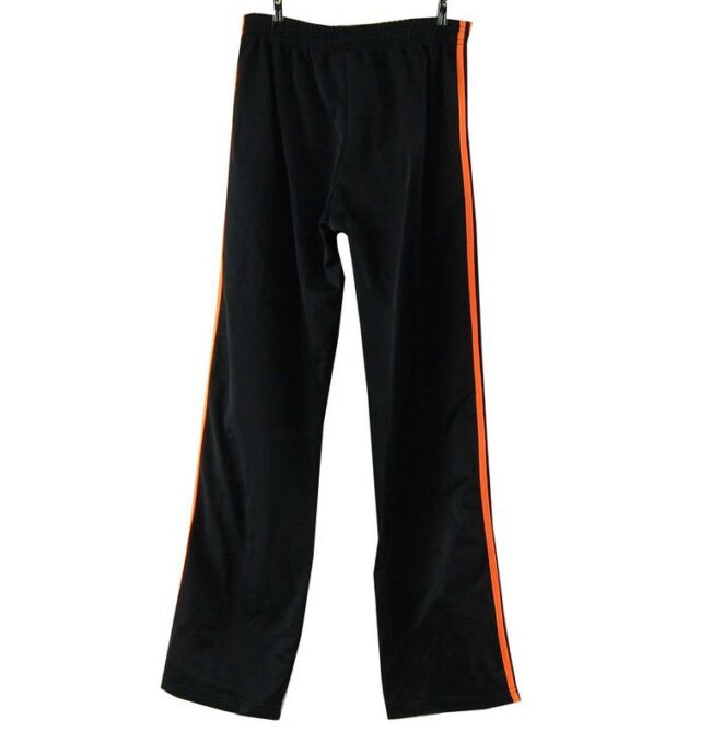 Back Bottoms Black and Orange Adidas Tracksuit