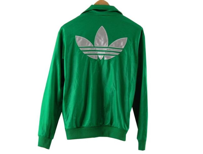 Back Green Adidas Tracksuit Jacket