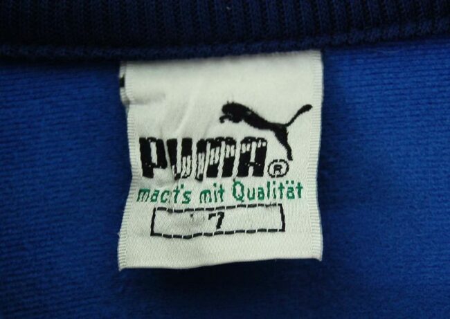 Label Puma Blue Tracksuit Jacket