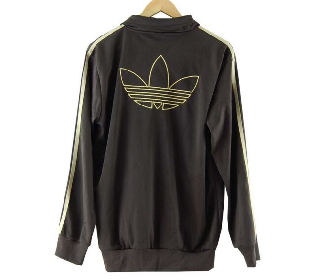 Back Brown Adidas Tracksuit Jacket