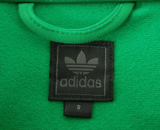 Label Mens Green Adidas Tracksuit Jacket