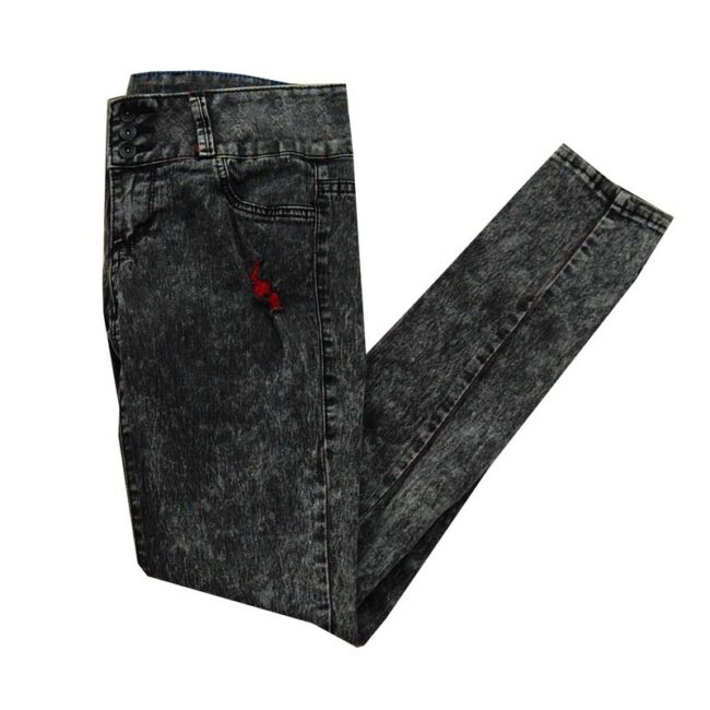 Dark Grey Distressed Jeans