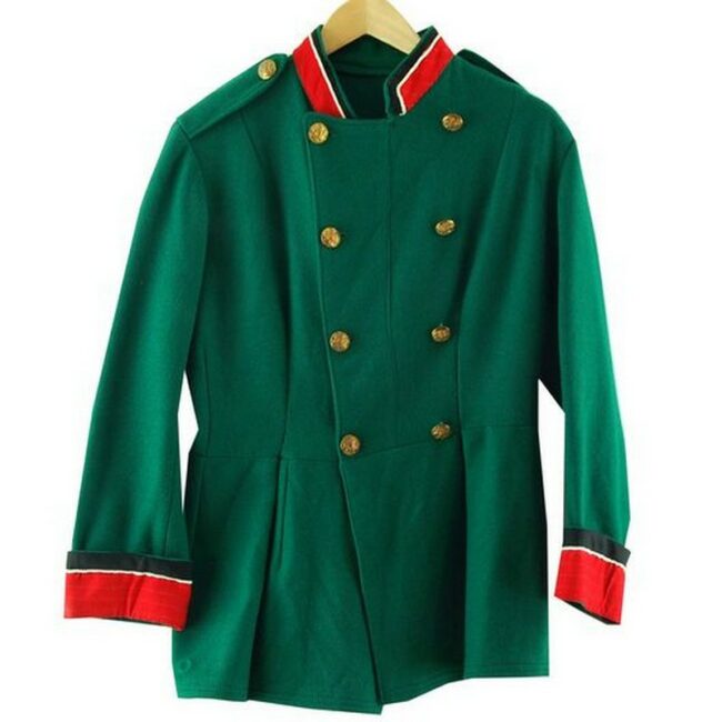 Green Military Tunic Jacket
