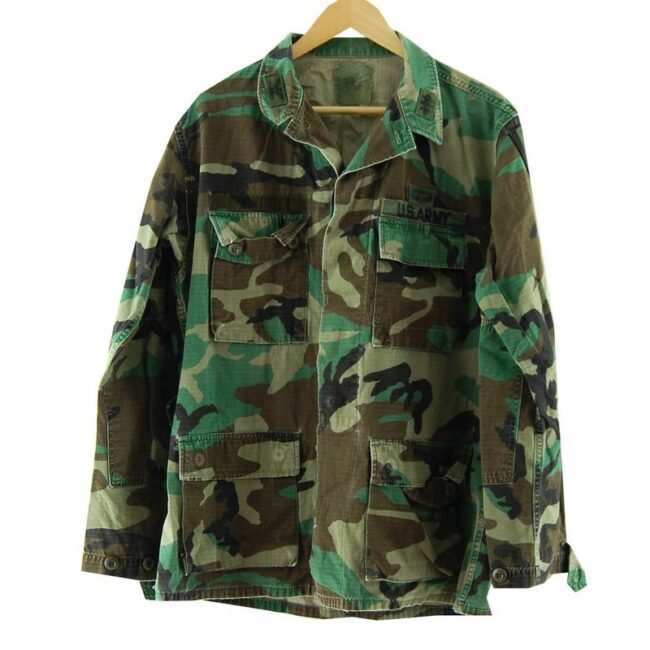 Mens Woodland Military Camouflage Shirt