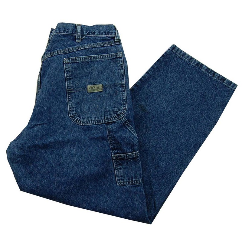 Wrangler Carpenter Denim Jeans - W34 X L30 - Blue 17 Vintage Clothing