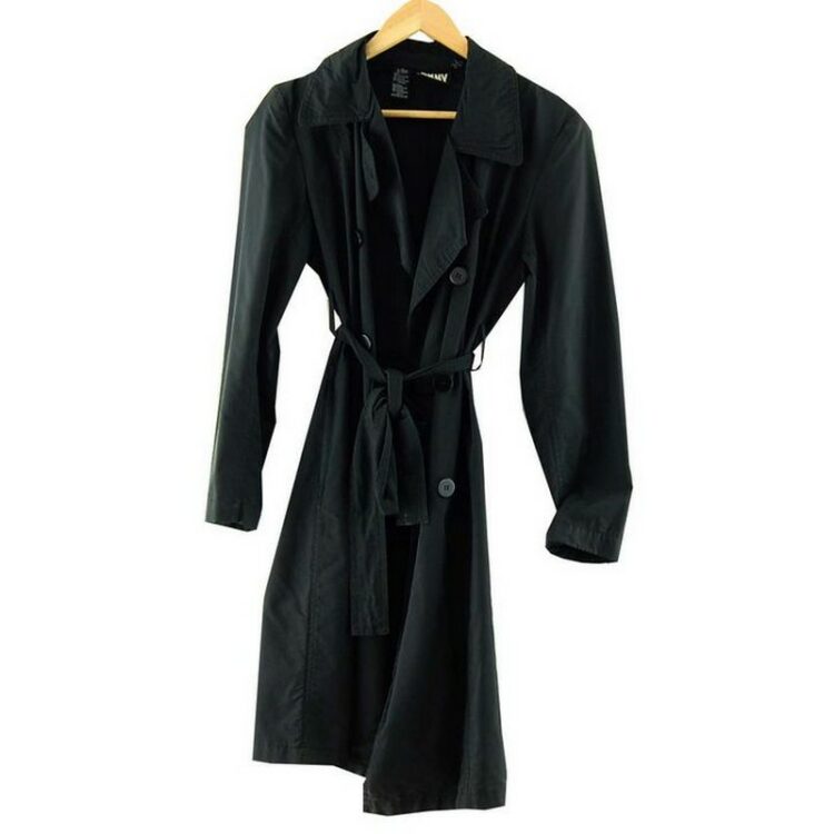 DKNY Black Trench Coat