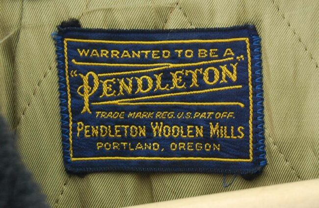 Label 80's Pendleton Tartan Car Coat