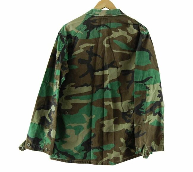 Back Mens Woodland Military Camouflage Jacket