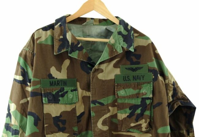 Front Close Up XL Military Camouflage Jacket