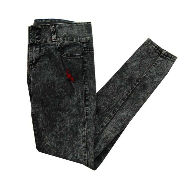 Dark Grey Distressed Jeans