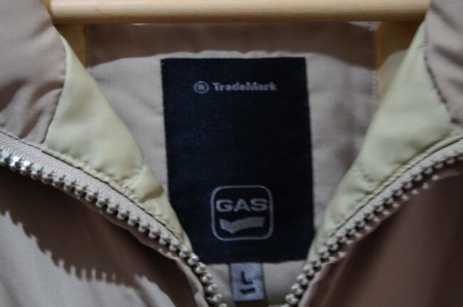 Label Beige Duck Down Gas Jacket