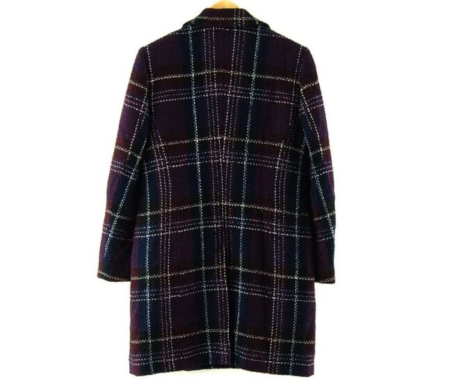 Back Prestige Elegance S.A. Paris Check Coat