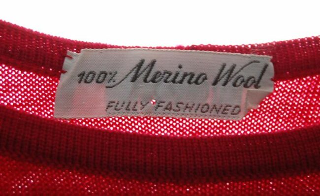 Label Wool Short Sleeve Pink 70s Top