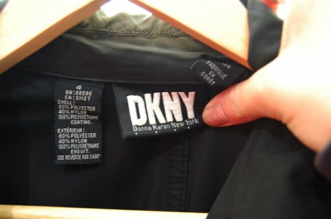 Label DKNY Black Trench Coat