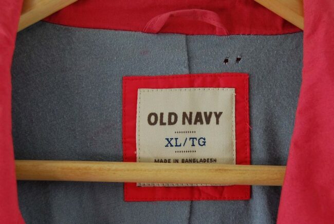 Label Old Navy Pink Trench Coat