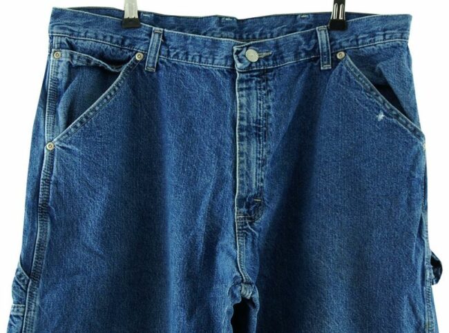 Front Close Up Wrangler Carpenter Denim Jeans
