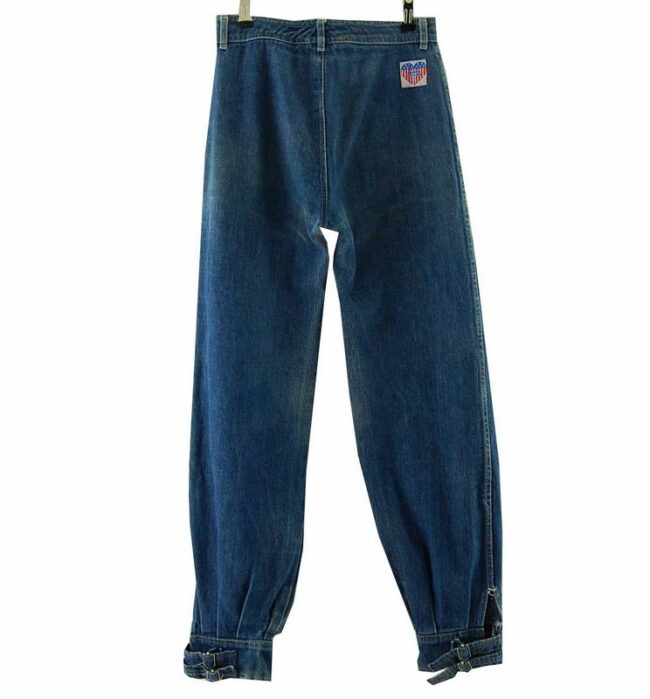 Back Foster High Waisted Blue Balloon Jeans