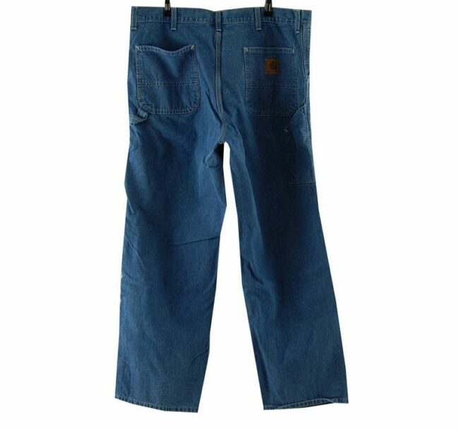 Back Blue Carhartt Denim Carpenter Jeans