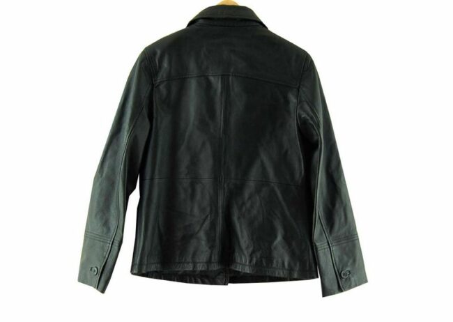 Back 2000s Genuine Leather Jacket Womens