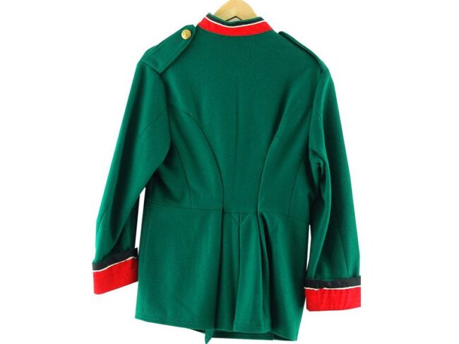 Back Green Military Tunic Jacket