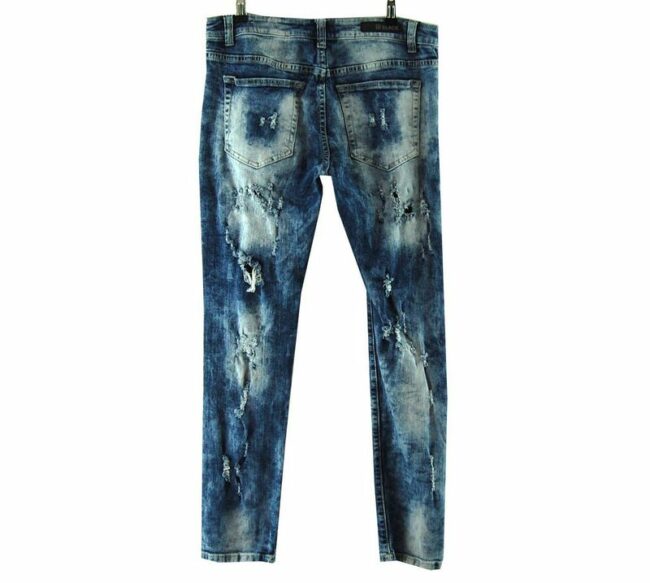 Back CJ Black Blue Acid High Waisted Jeans