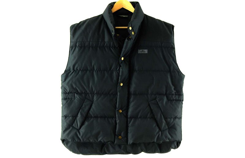 Mens Black Puffa Vest