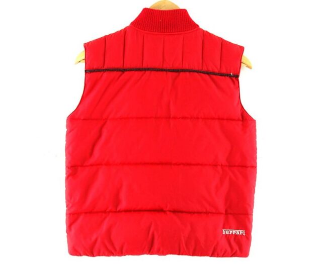 Back Ferrari Real Down Red Puffa Vest