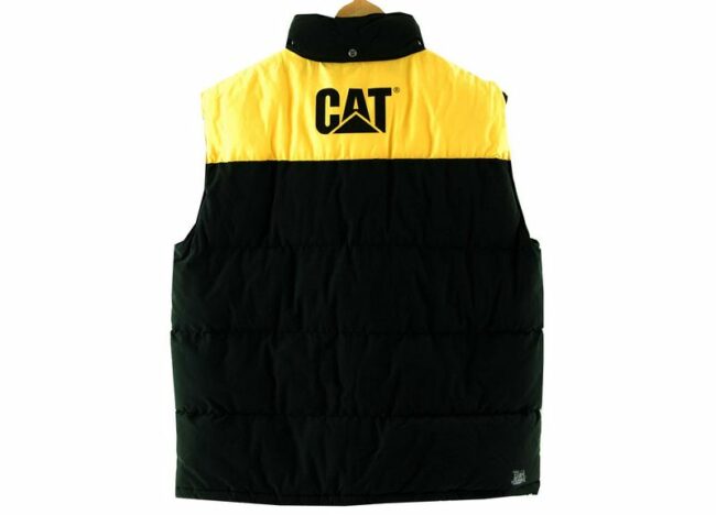 Back CAT Black Puffa Vest