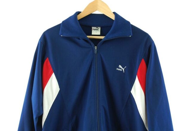 Top Close Up Navy Puma Tracksuit Jacket