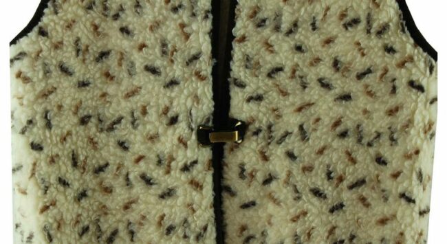 Clasp Close Up Pure Wool Mens Fleece Gilet