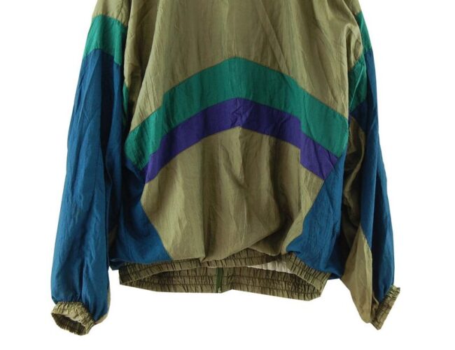 Back Bottom Close Up Multicoloured Block Tracksuit Jacket