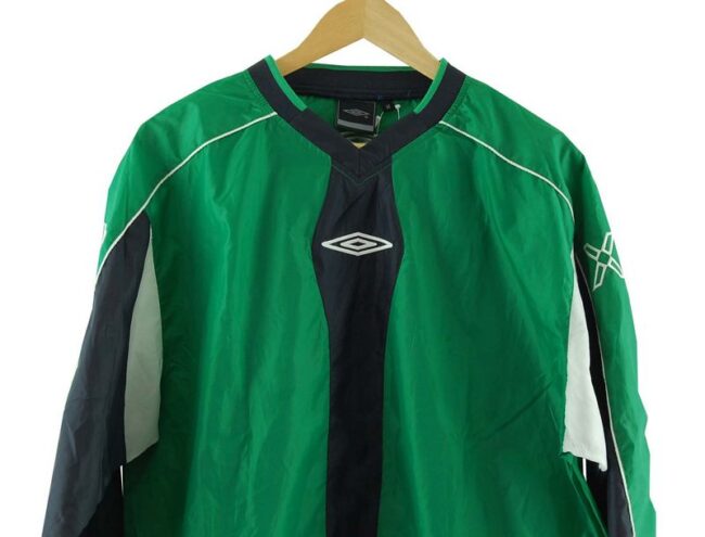 Front Close Up Umbro Retro Training Pullover Top