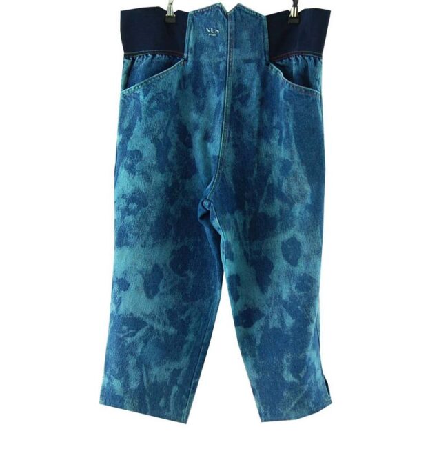 Tie Dye Denim Capri Pants - W34 L20 - Image 2