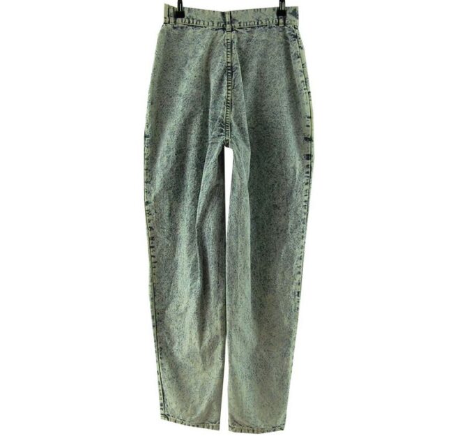 Back Gitano Acid Wash High Waisted Jeans