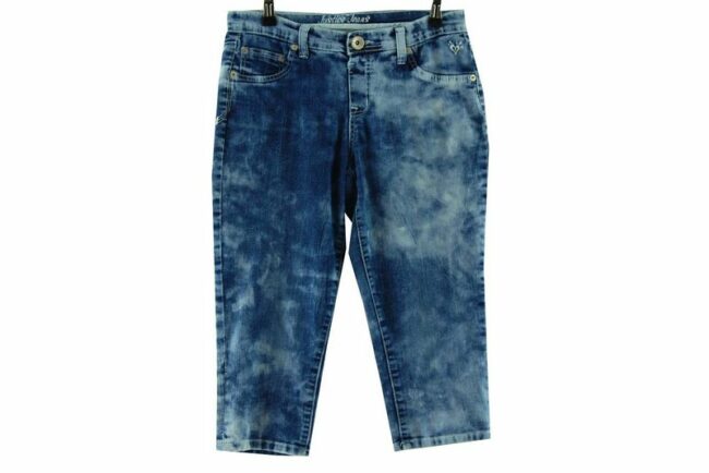 Front Knee Length Blue Justice Jeans