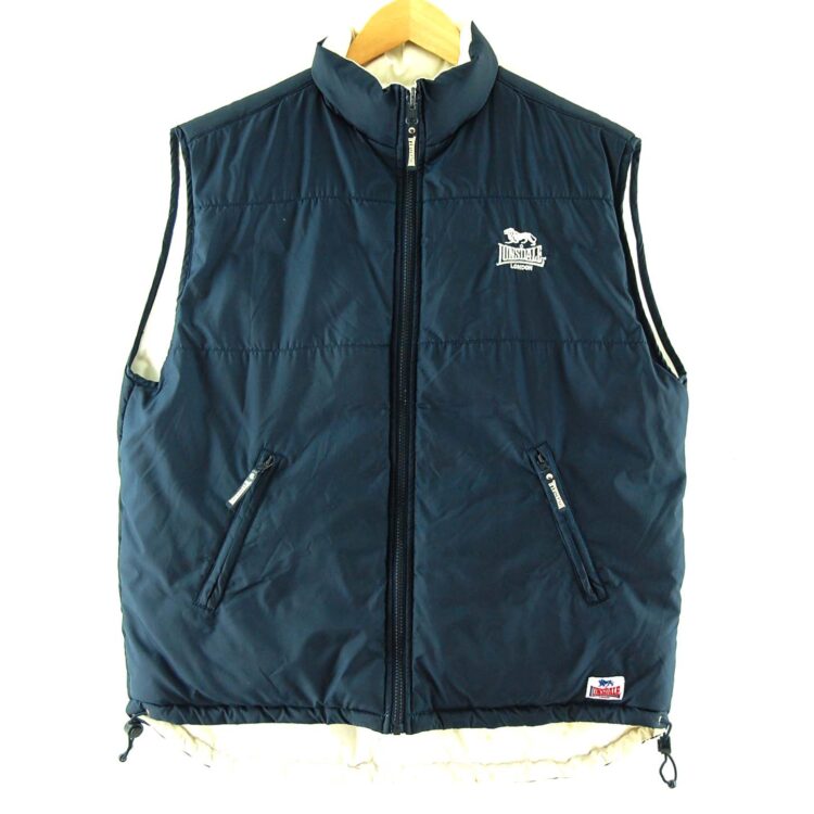 Lonsdale Navy Blue Puffa Vest