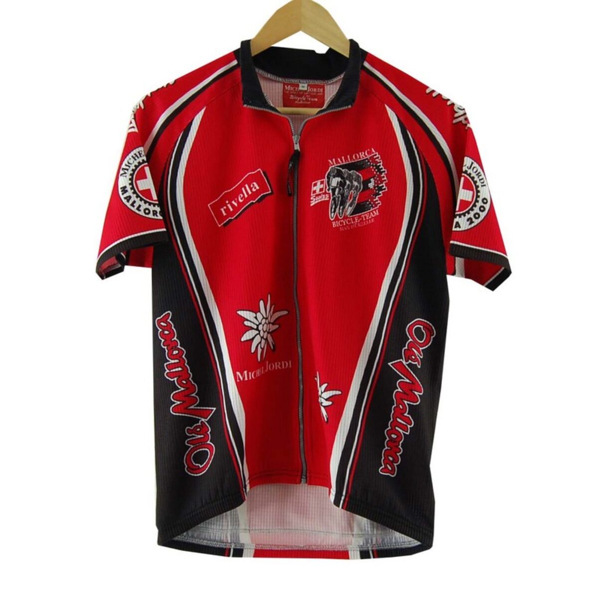 Maillot Cycliste Vintage Colnago Années 80 - Noret - Rouge/blanc - Taille M