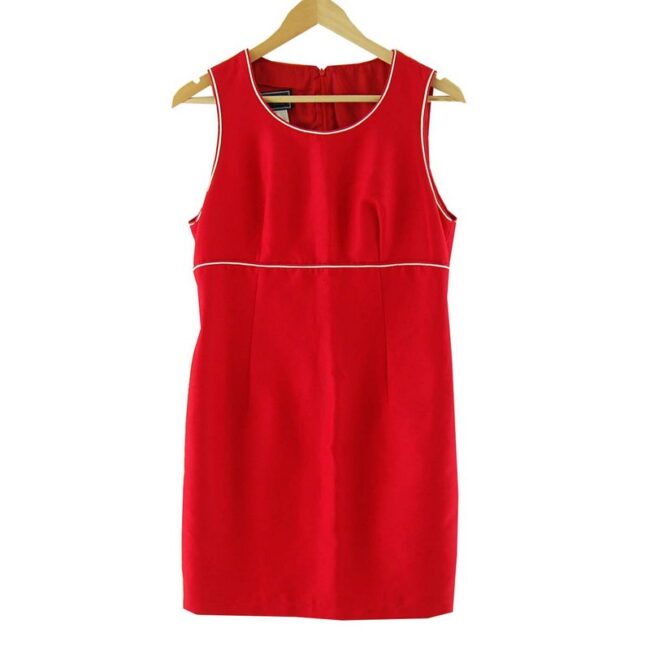 Versace Versus Red Sleeveless Shift Dress