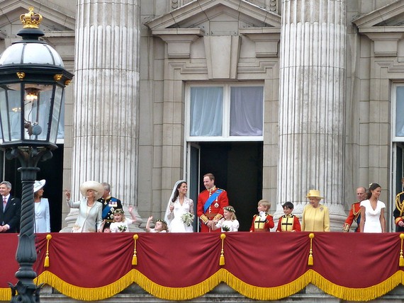 The British royal family on Buckingham Palace balcony after Prince William and Kate Middleton were married. Date. 29 April 2011 The British royal family on Buckingham Palace balcony after Prince William and Kate Middleton were married. Date. 29 April 2011