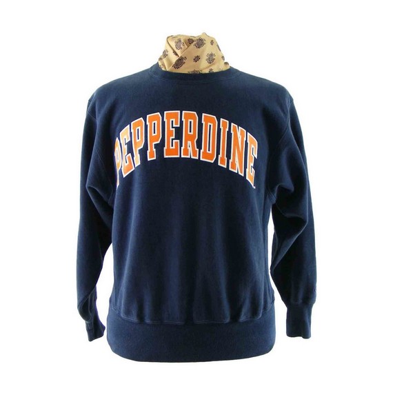 90s Clothes Shops - Navy Champion Sweatshirt