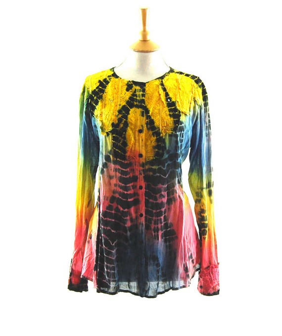 90s Clothes Shops - 90s Tie-dye Shirt