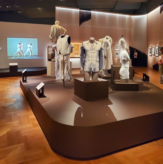 A colourful confection of clothing at the V&A Museum