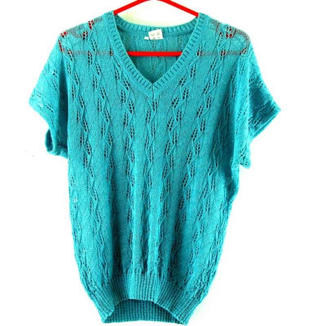 Blue-Vintage-80s-Top