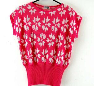 Pink-And-White-Vintage-80s-Tops